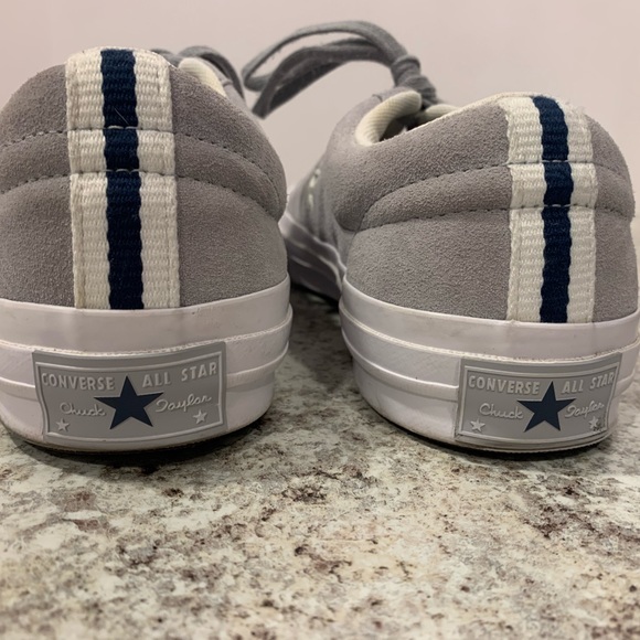 Converse One Star OX Wolf Grey/white/Navy  159733C Unisex W-10/M-8 - Picture 4 of 14